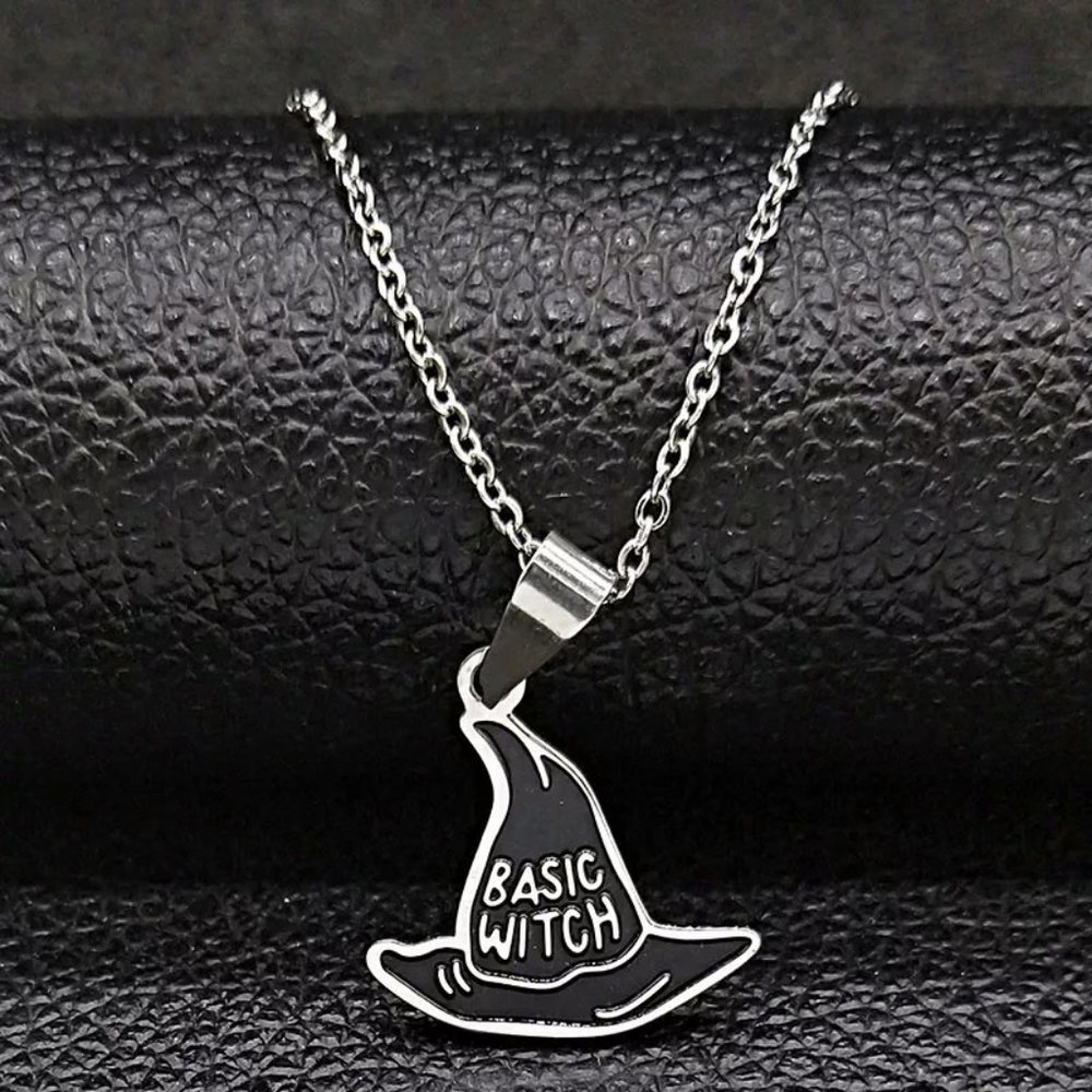 Basic Witch Hat Pendant Necklace